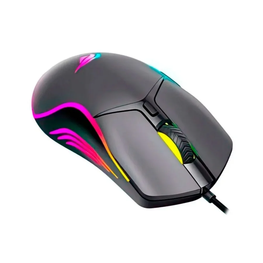 Imagem 3 de 5 do produto Mouse Gamer Havit Ms1029 - 7200dpi - Iluminação RGB - Conexão Usb - Hvms-ms1029-bk