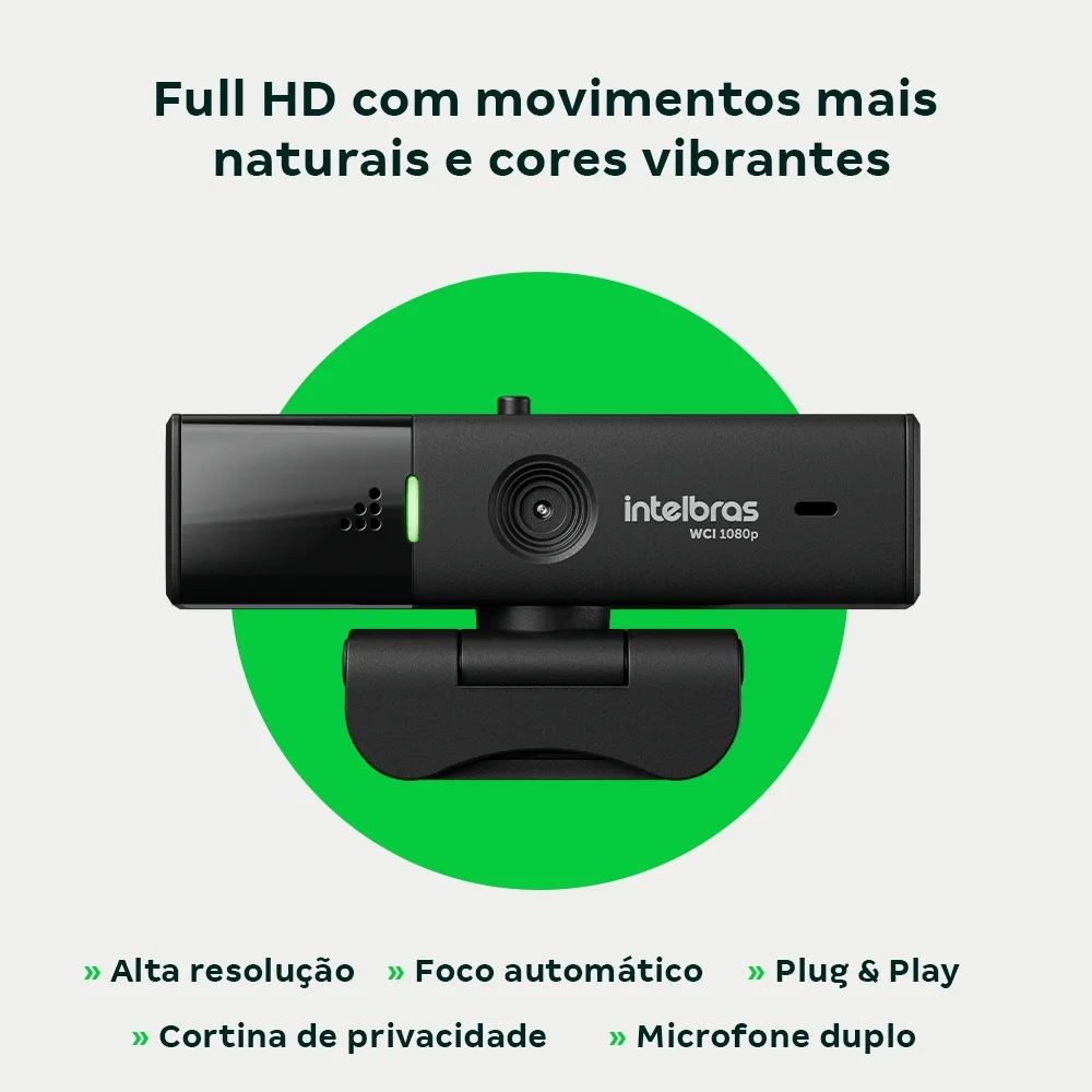Imagem 4 de 5 do produto Webcam Intelbras Full Hd 60 Fps Wci1080p - 4290060