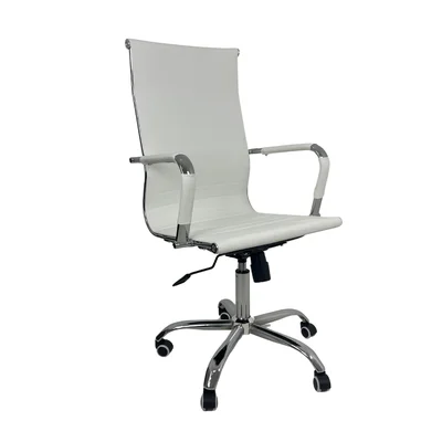 Cadeira De Escritório Esteirinha Oficial Ergonomia Alta - Branco - 1