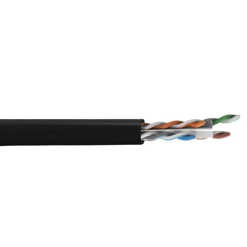 Imagem 3 de 3 do produto Cabo De Rede Cat6 Cobre Utp 4 Pares Preto 30 Metros Giga