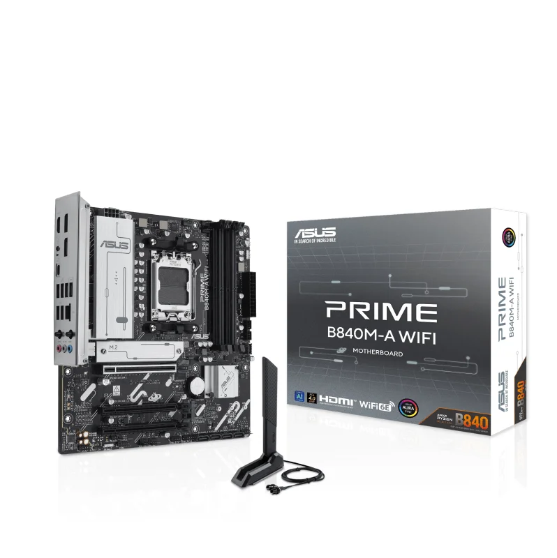 Placa Mãe Asus Prime B840m-a Wifi, Amd Am5, Matx, Wf/blt, Ddr5 - Prime B840m-a Wifi 4
