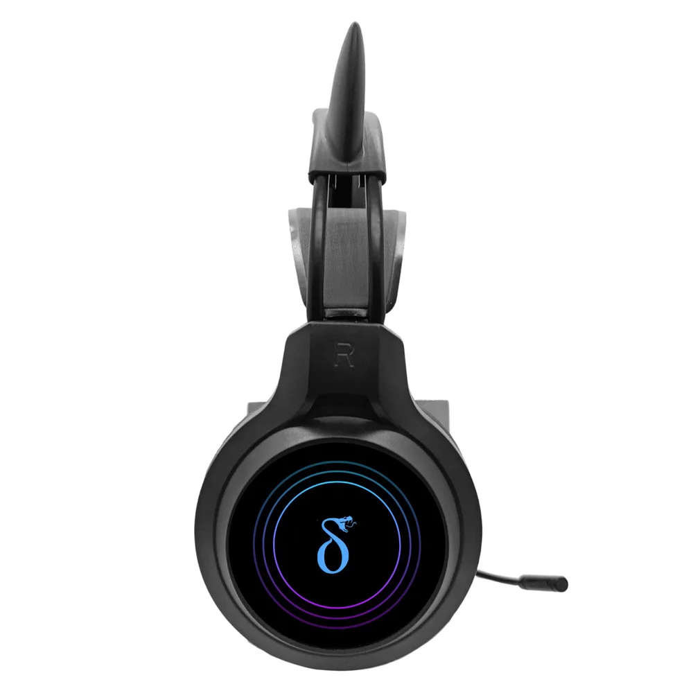 Imagem 2 de 5 do produto Headset Gamer RGB Pro Com Fio E Microfone On-ear Drivers 40mm - Preto