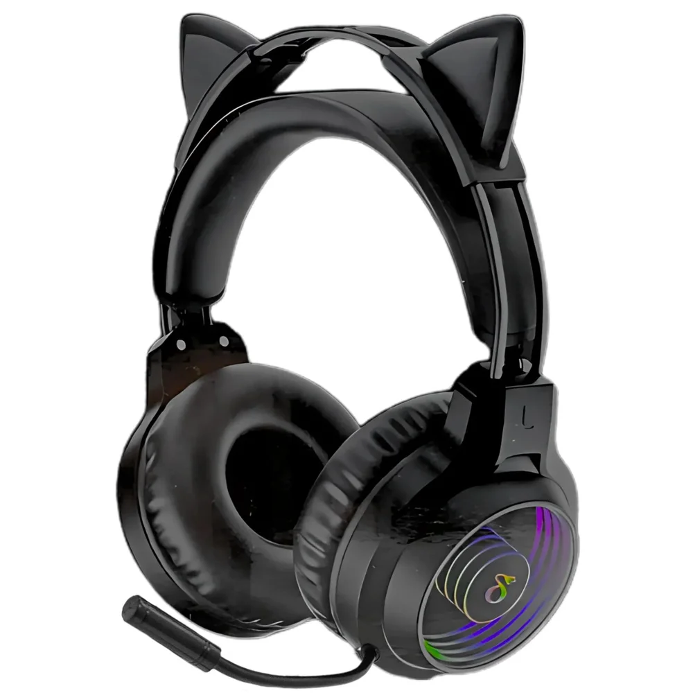 Imagem 4 de 5 do produto Headset Gamer RGB Pro Com Fio E Microfone On-ear Drivers 40mm - Preto