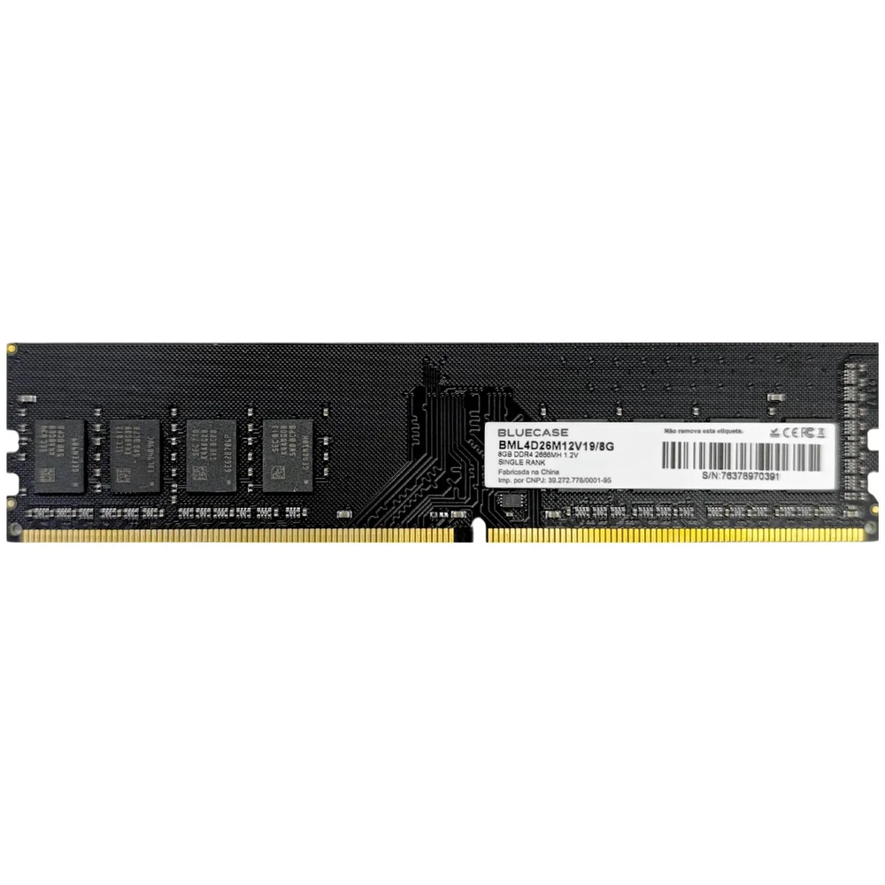 Memória Ram 8GB Ddr4 2666mhz Bluecase