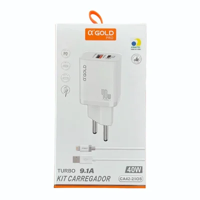 Carregador Turbo 9.1a A'gold 40w Pd+qc4.0