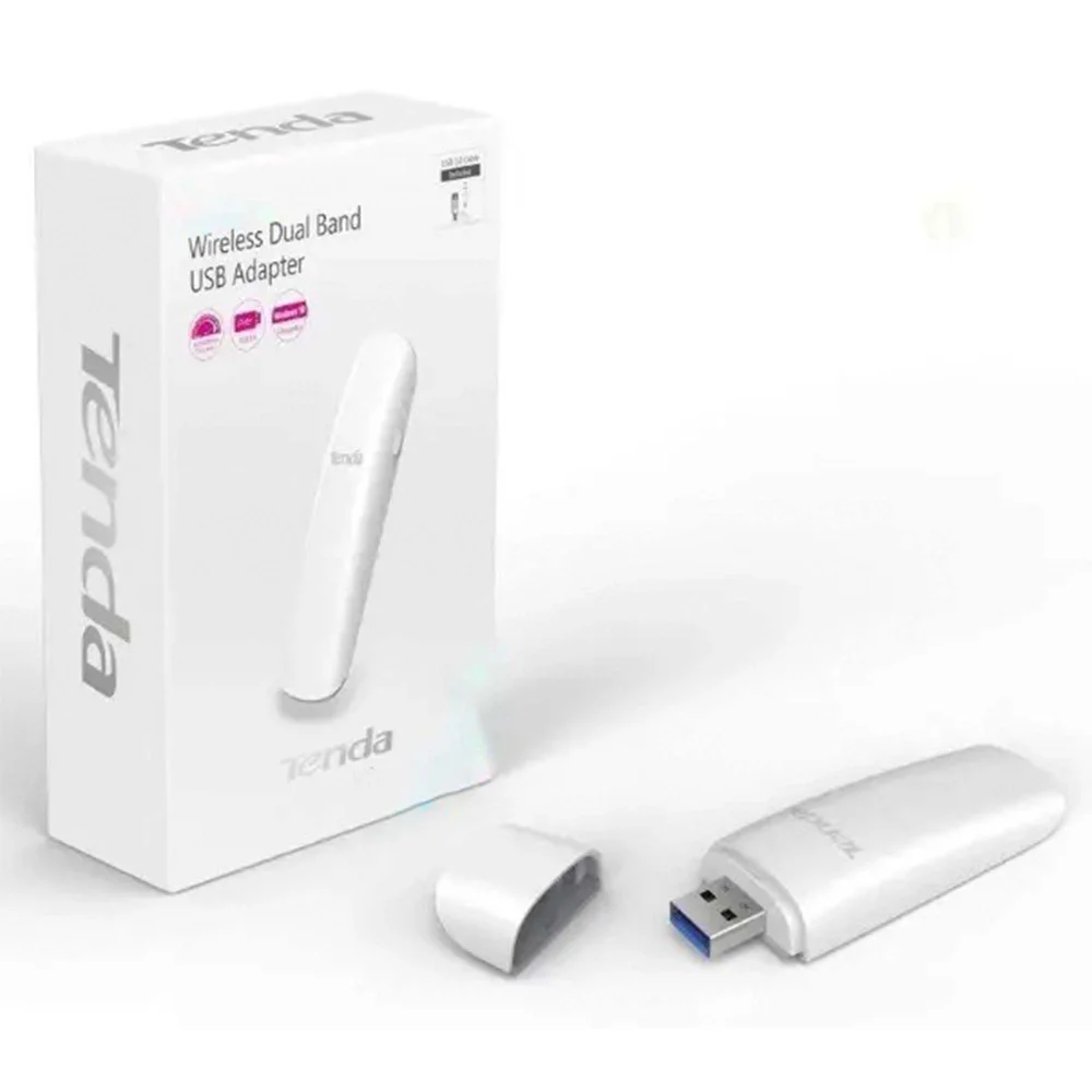 Imagem 5 de 5 do produto Adaptador Rede Tenda U18 Wireless Usb 3.0 Dual Band 2.4ghz E 5ghz