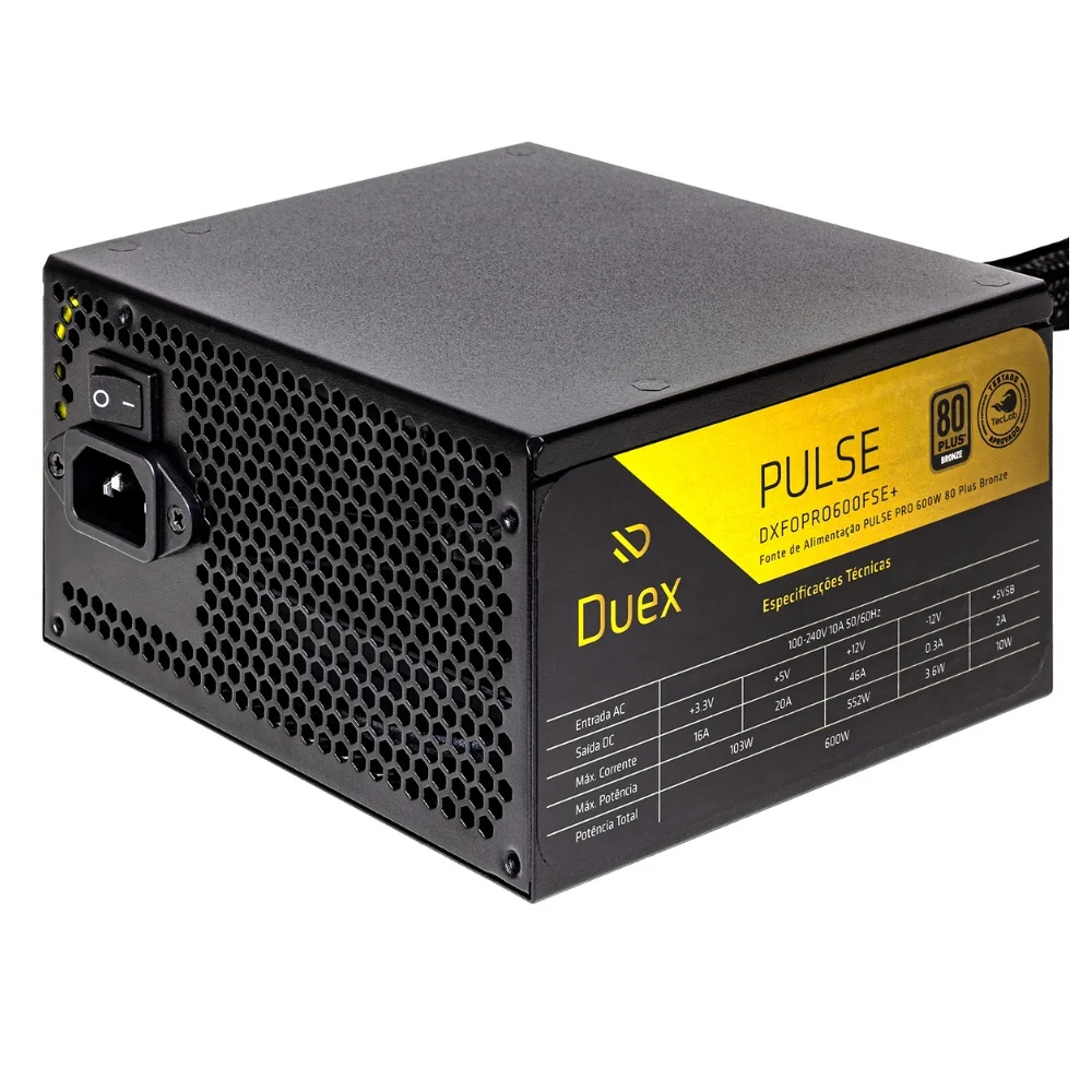 Fonte Duex Multi Pro 600w 80plus Bronze
