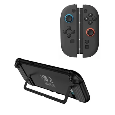 Capa Preta Case Joycon 2 Antiaderente Nintendo Switch 2 Silicone Proteçao
