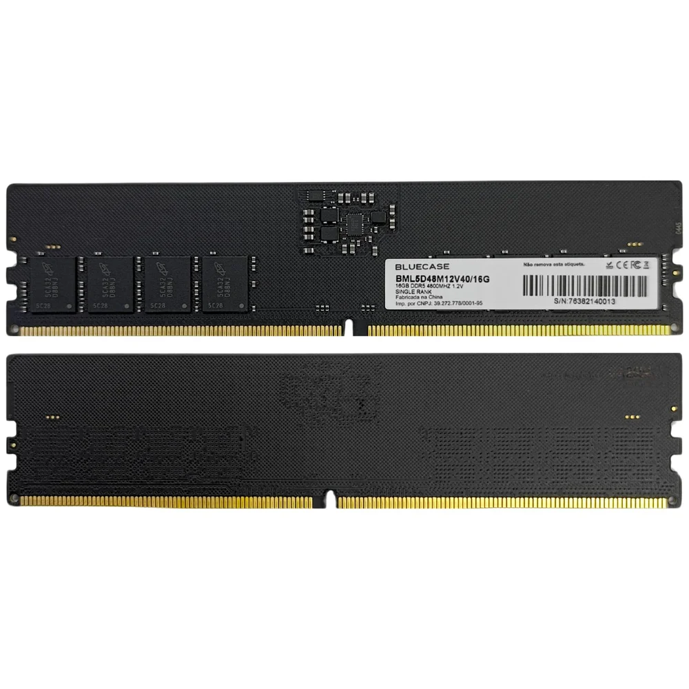 Memória Ram 16gb DDR5 4800MHZ 12V Bluecase