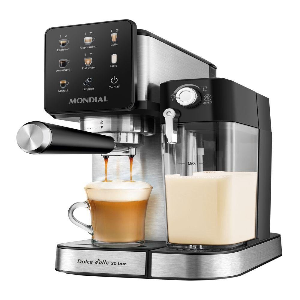 Cafeteira Espresso Mondial C-28-ecl 1250w Inox Preto 110v