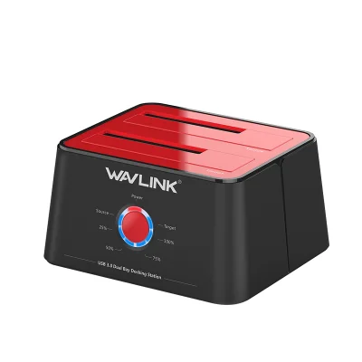Dock Station Hd Sata/ssd 2.5/3.5 Usb 3.0 Função Clone Offline - Vermelho