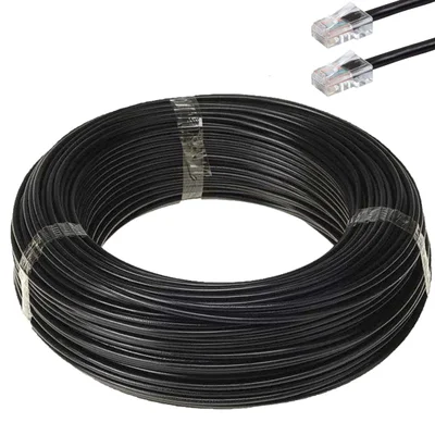 Cabo De Rede Anatel Furukawa Montado 15 Metros Cat5e Preto