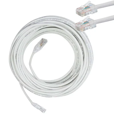 Cabo De Rede Anatel Furukawa Montado 10 Metros Cat5e Branco