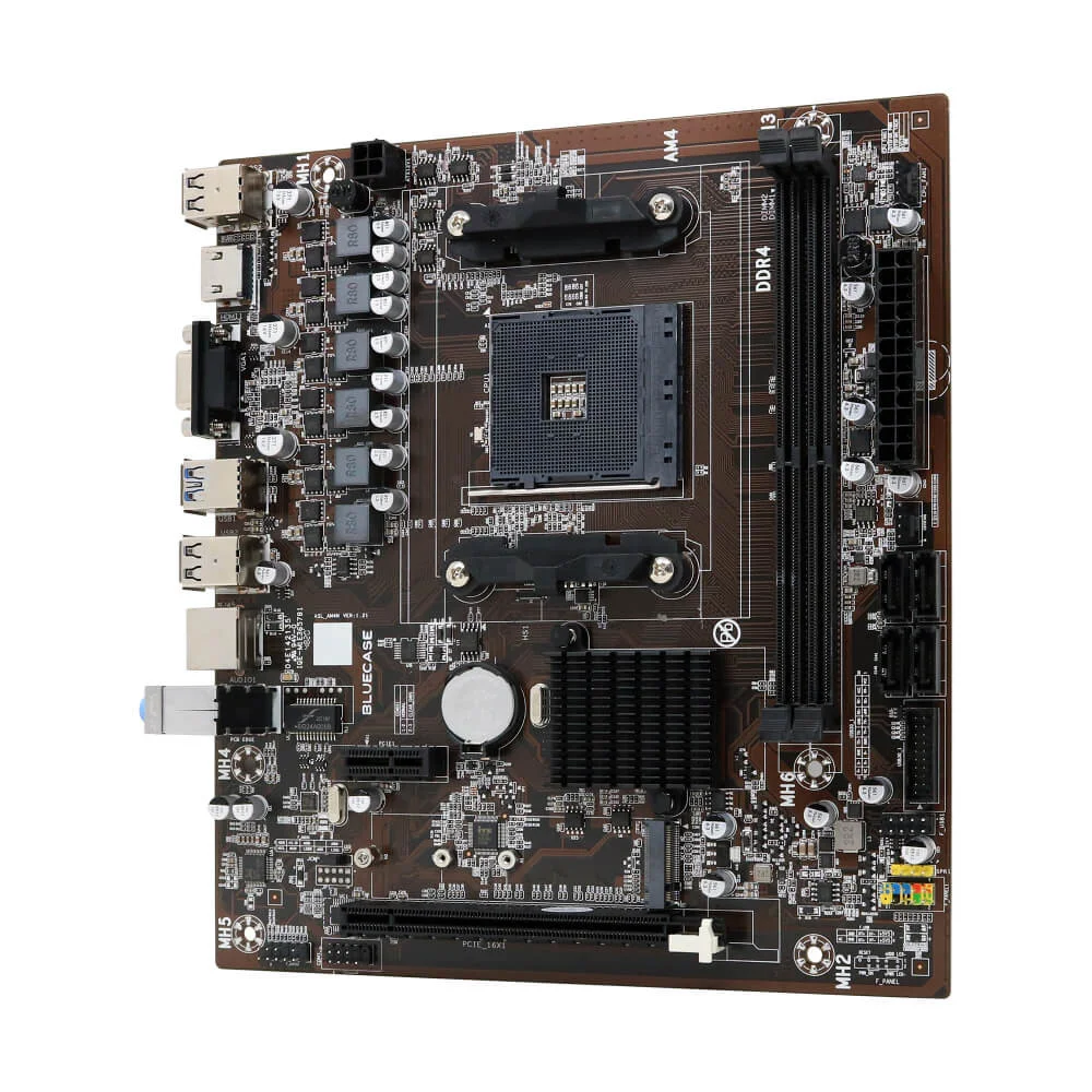 Imagem 2 de 5 do produto Placa Mãe Am4 A320 Bluecase HDMI M2 Nvme P/ Ryzen 1ª Até 5ª