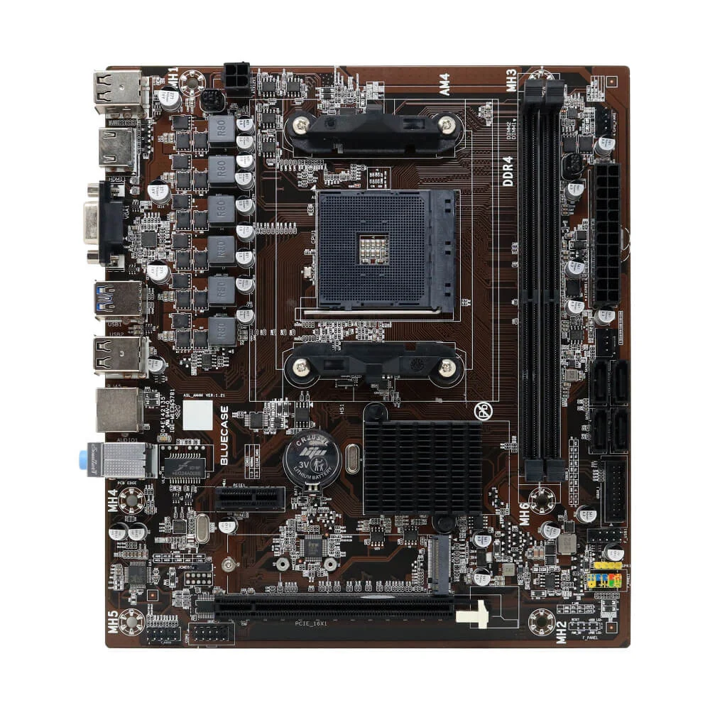 Imagem 3 de 5 do produto Placa Mãe Am4 A320 Bluecase HDMI M2 Nvme P/ Ryzen 1ª Até 5ª