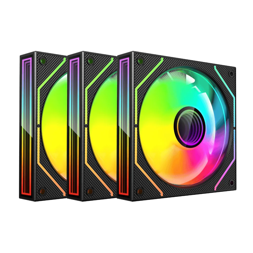 Kit Cooler C3tech RGB F9-l660bkRGB Com Controladora Preto 7