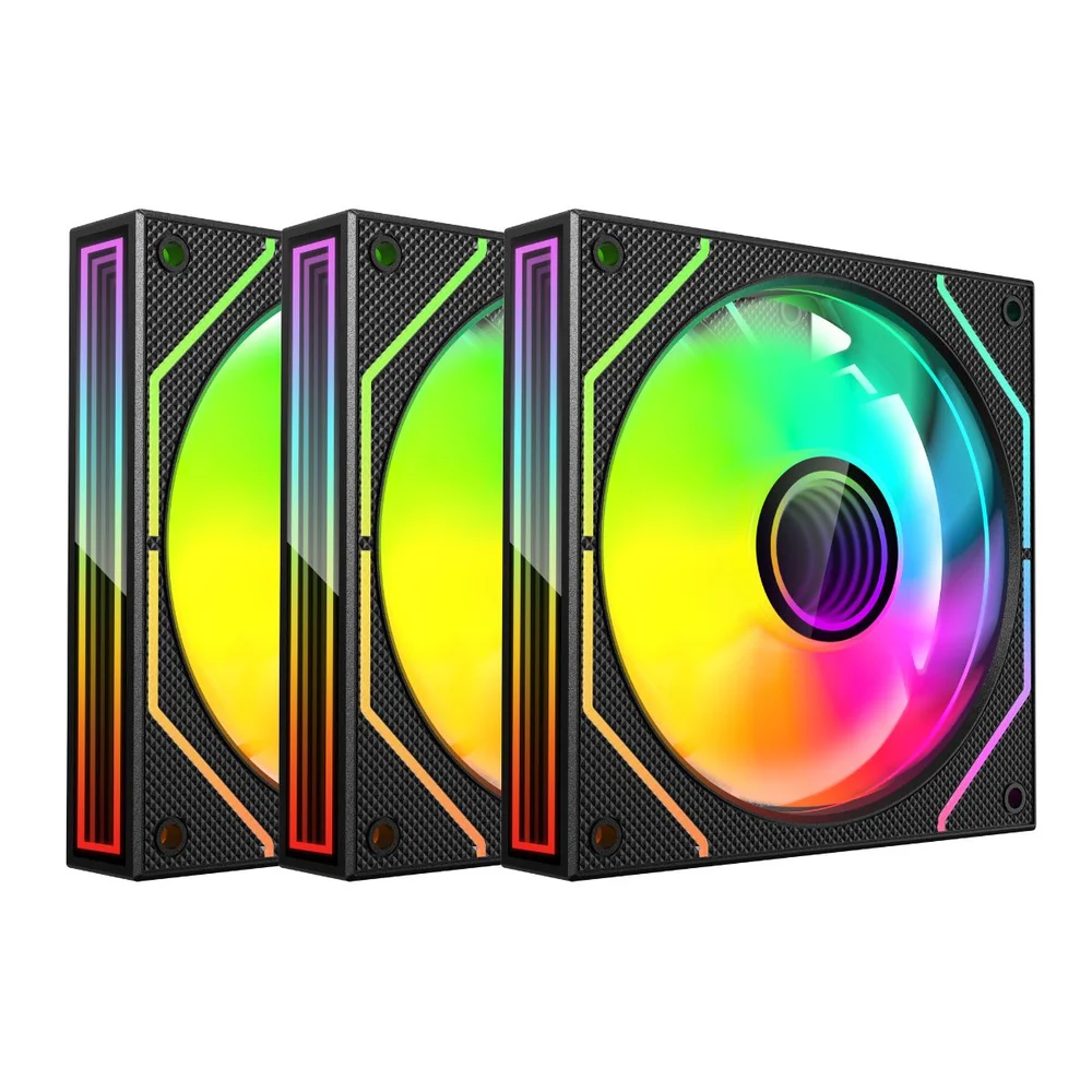 Imagem 2 de 4 do produto Kit Cooler C3tech RGB F9-l660bkRGB Com Controladora Preto