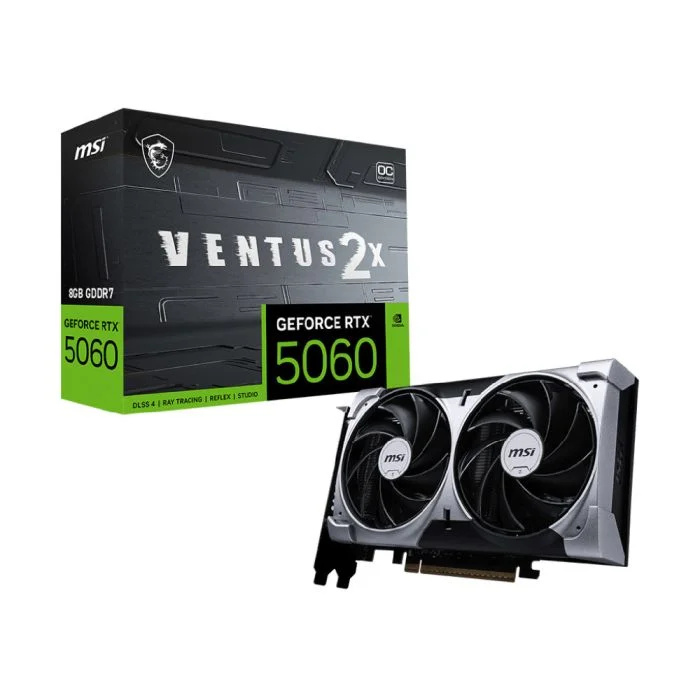 Placa De Video Msi RTX 5060 Ventus 2x Oc 8GB Gddr7 128bits - 912-v537-017 Placa De Video Msi RTX 5060 Ventus 2x Oc 8GB Gddr7 128bits - 912-v537-017