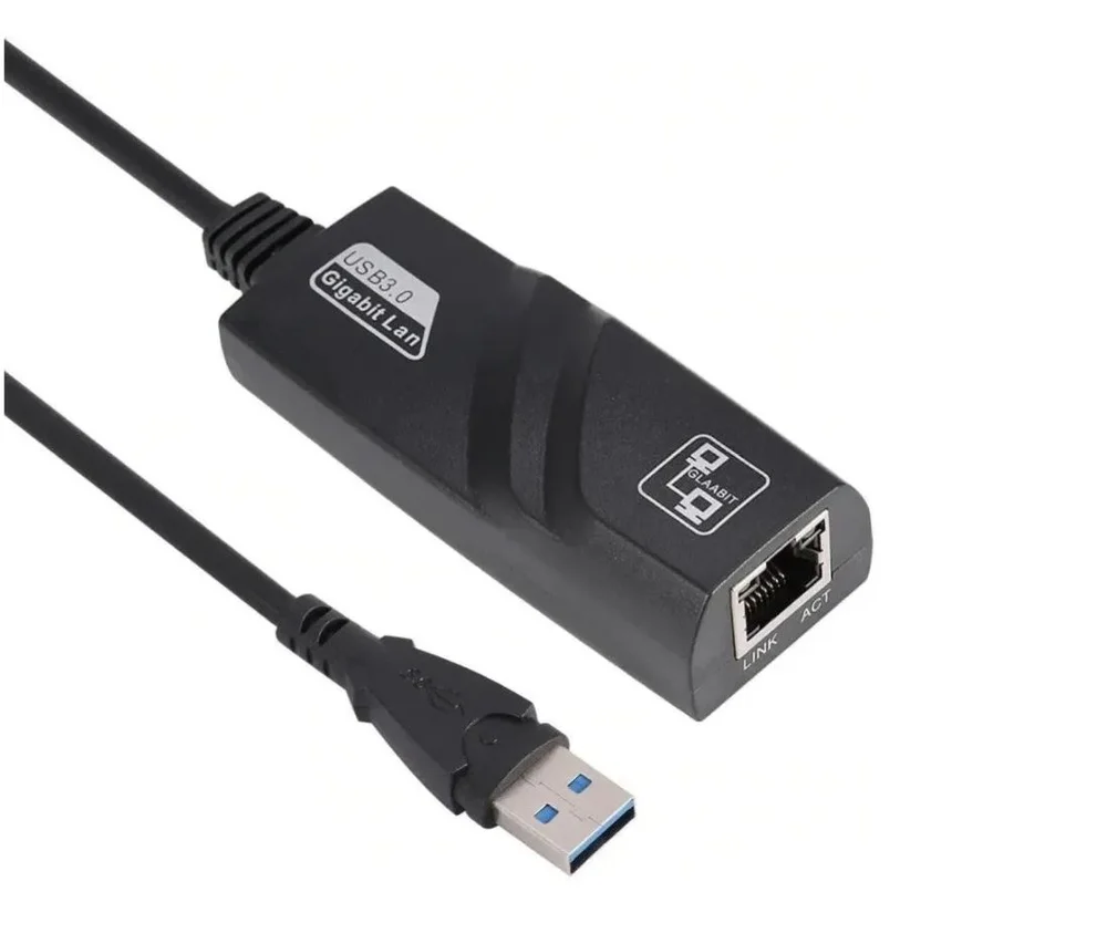 Imagem 2 de 4 do produto Cabo Adaptador Ethernet Usb 3.0 P/ Lan Rj45 (10/100/1000 Mbps)