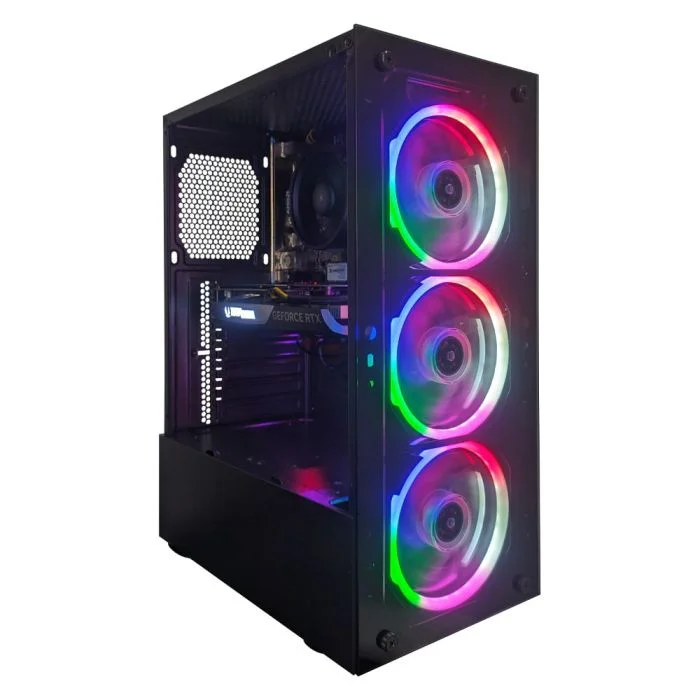 Computador Gamer Certox Stream Amd - 1086 Tc Dual Channel Ryzen 5 4500 Geforce RTX 4060 8GB 16gb Ddr4 (2x8GB) 512gb SSD C/3 Fans Linux