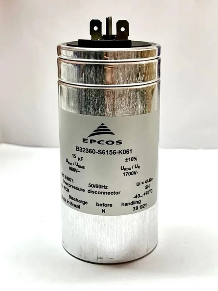 Imagem 2 de 5 do produto Kit 2pçs Capacitor Eletrolítico Epcos 15uf 660v B32360