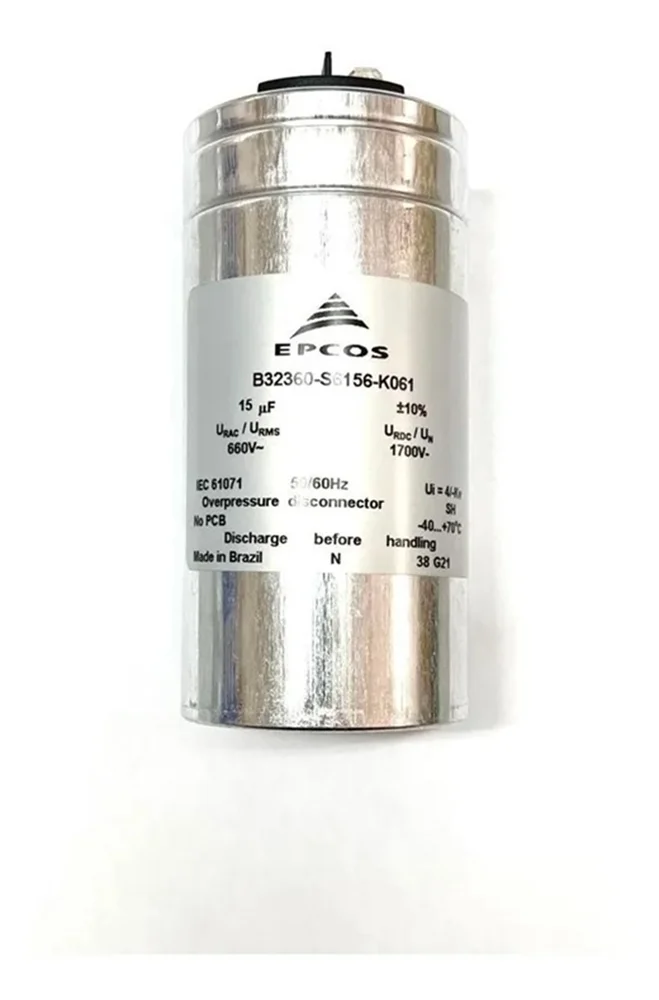 Imagem 5 de 5 do produto Kit 2pçs Capacitor Eletrolítico Epcos 15uf 660v B32360
