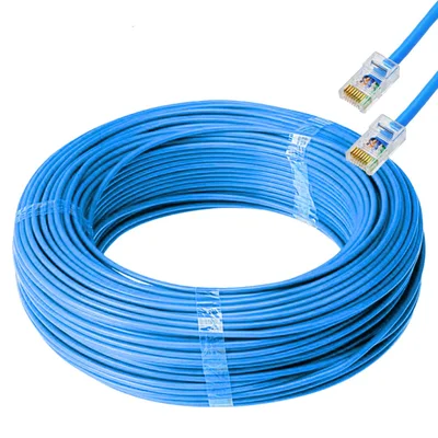 Cabo De Rede Cat6 Furukawa Anatel Montado 30 Metros Azul