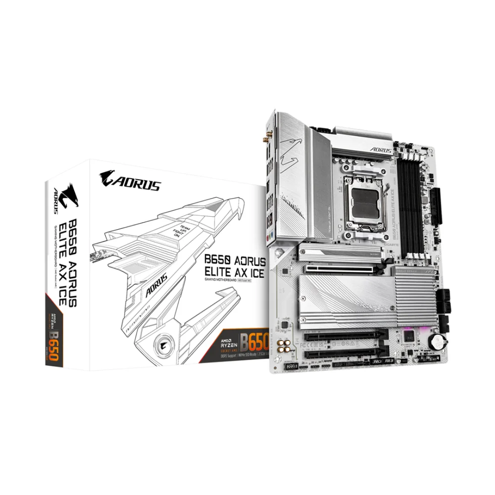 マザーボード GIGABYTEB650M AORUS ELITE AX ICE Produtos com até 15 OFF no PIX KaBuM