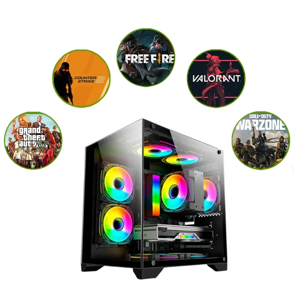 PC Gamer Alligator Shop Intel i5 12400f, Geforce RTX 3050, Memoria 16gb Ddr4, SSD 480GB - view 4