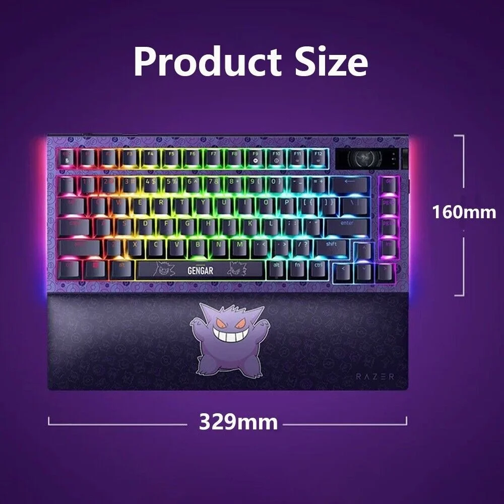Imagem 5 de 5 do produto Teclado Mecânico Gamer Razer Blackwidow V4 Pro 75% Gengar Edition – RGB, Switch Mecânico, Layout Ansi, Usb-c.