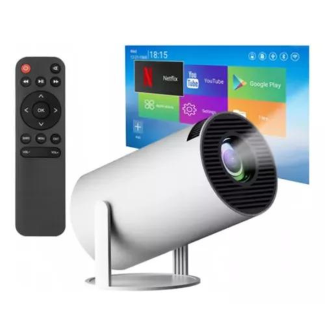 Projetor Android 11 4k Dual Wifi6 200 Ansi H713 Bt5.0 1080p Branco – Entretenimento Em Qualidade Ultra Hd
