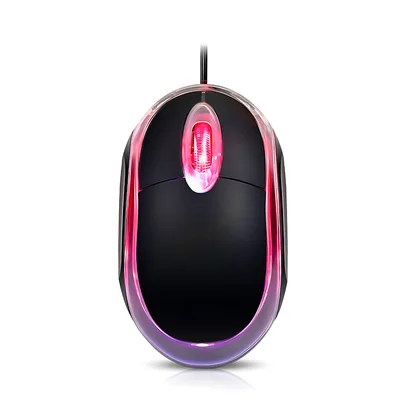 Mini Mouse Lehmox Ley-28, Óptico, 1200 DPI, USB, Ergonômico – Navegação Precisa