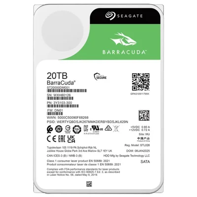 Seagate Barracuda Compute 20TB 新品 Produtos com até 15 OFF no PIX KaBuM