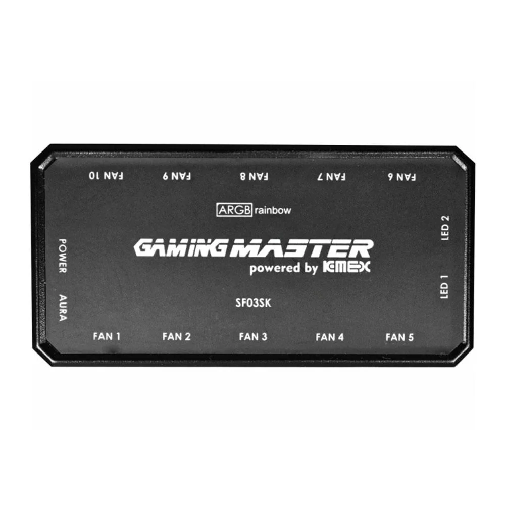 Kit Cooler K-mex ARGB Aavainfinity Nazca 3 Coolers 120 Mm Com Controladora 6