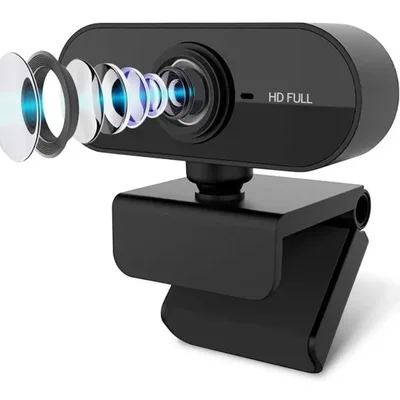 Webcam Fullhd 1080p Usb Com Microfone E Redução De Ruído