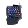 Teclado Gamer RGB Uma Mão Semi Mecânico Fio Usb