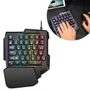 Teclado Gamer RGB Uma Mão Semi Mecânico Fio Usb