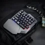 Teclado Gamer RGB Uma Mão Semi Mecânico Fio Usb