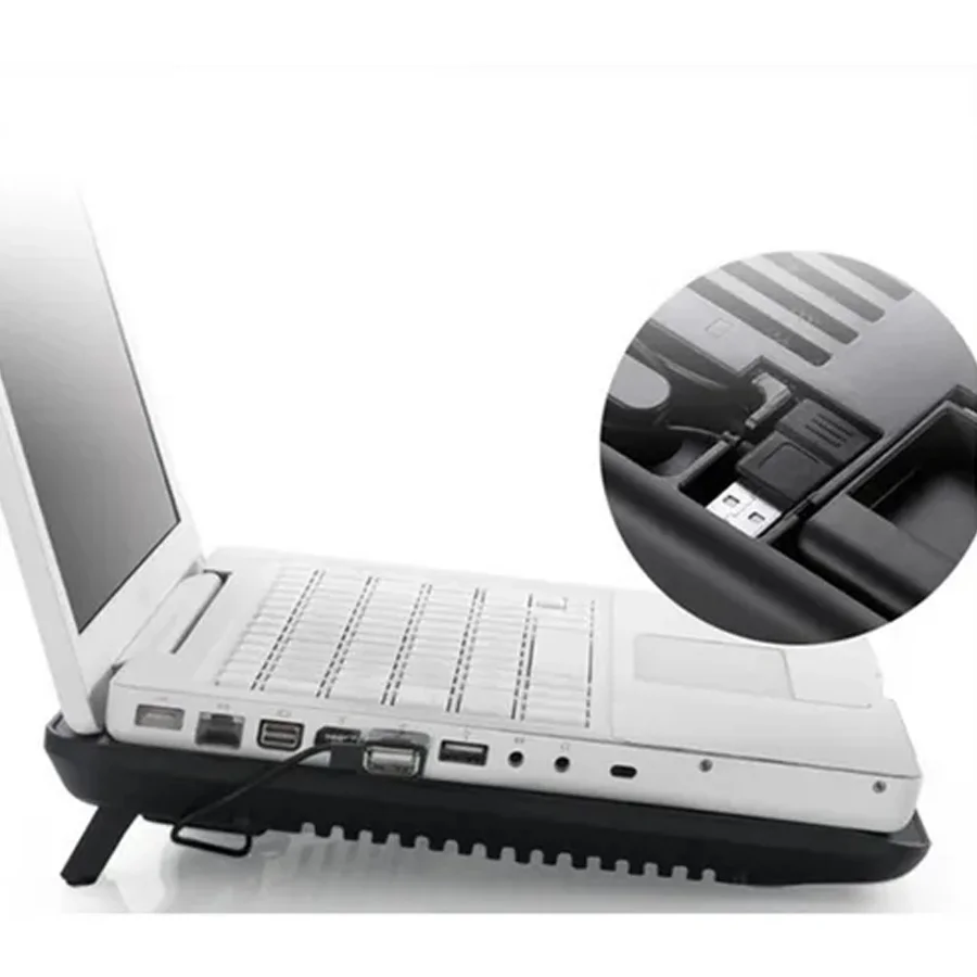 Imagem 2 de 5 do produto Base Notebook Ergonomica Refrigeração Cooler M19 Usb 15,6"
