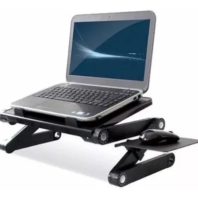 Mesa Articulavel Para Notebook Multifuncional 19" Base P/ Mouse