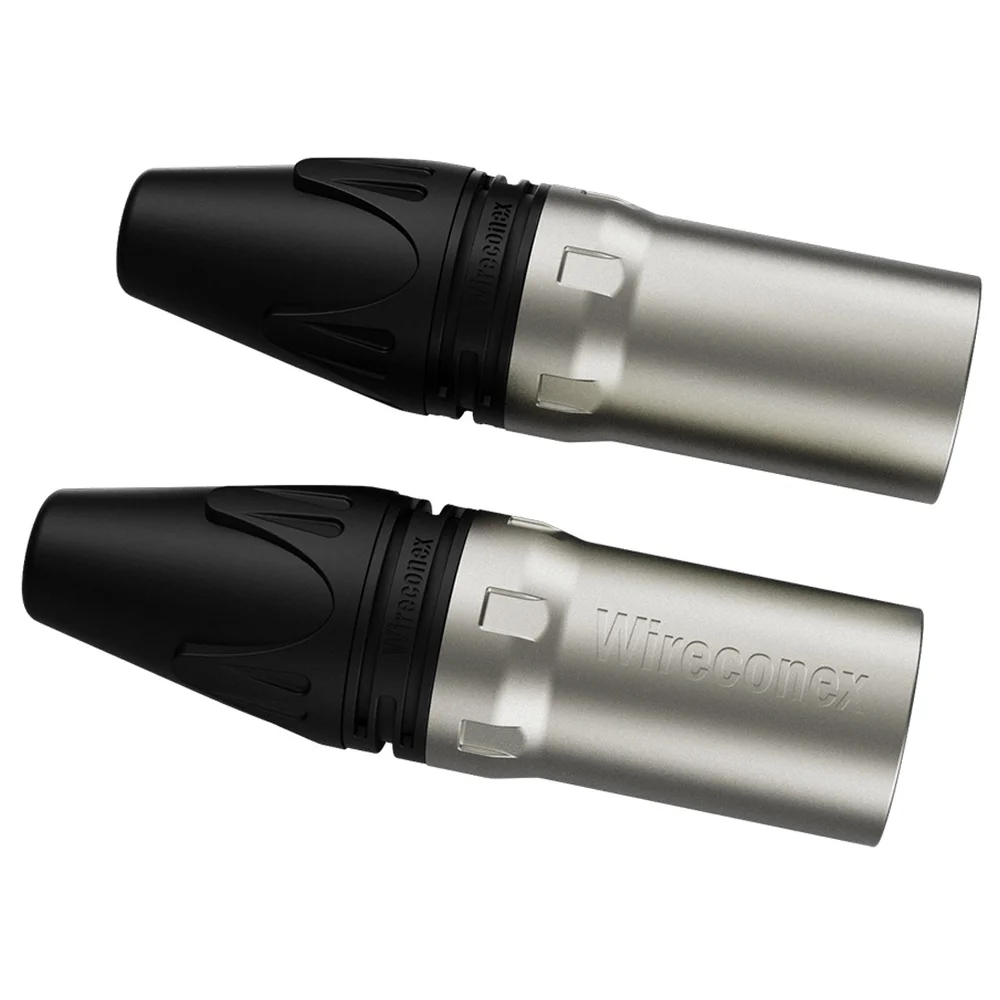 Imagem 2 de 5 do produto Conector Xlr Macho Wc 1013 Ml Bk Ni 3p Cabo Wireconex 05 Unidades