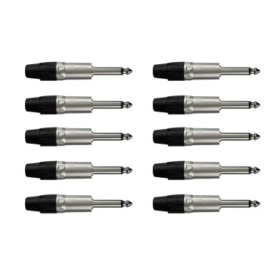 Conector P10 Macho Linha Mono Wc 1112 Wireconex 10 Unidades