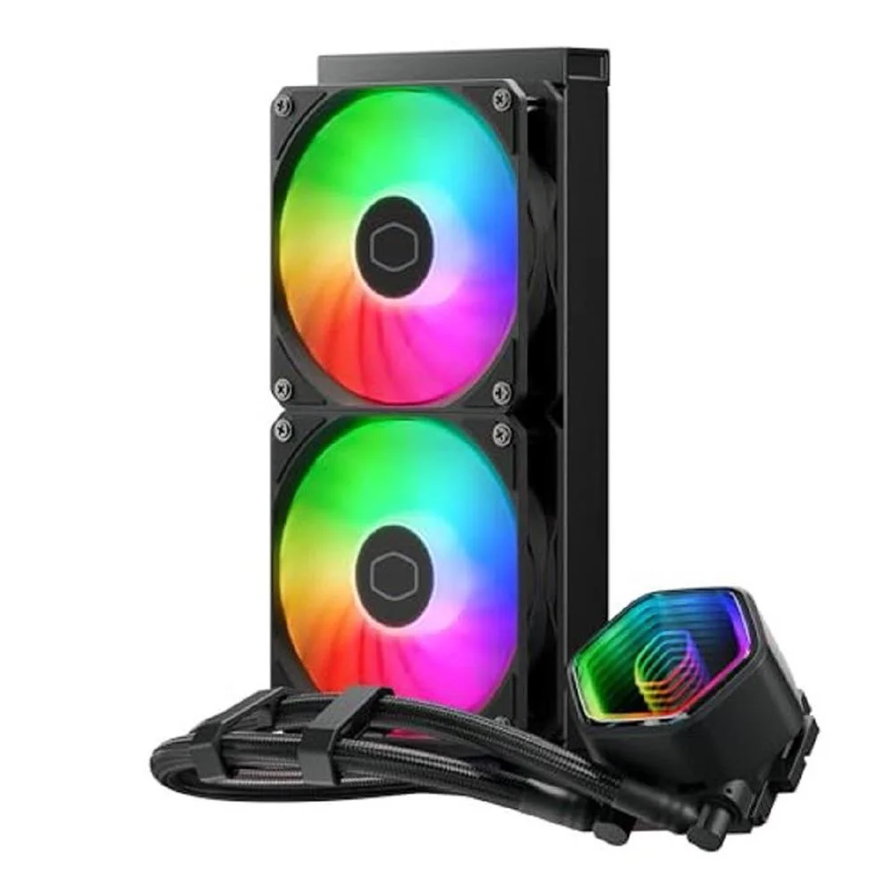 Water Cooler Cooler Master Masterliquid 240 Core Ii, RGB, 2 Fans, 120 Mm, Amd, Intel, Preto 5