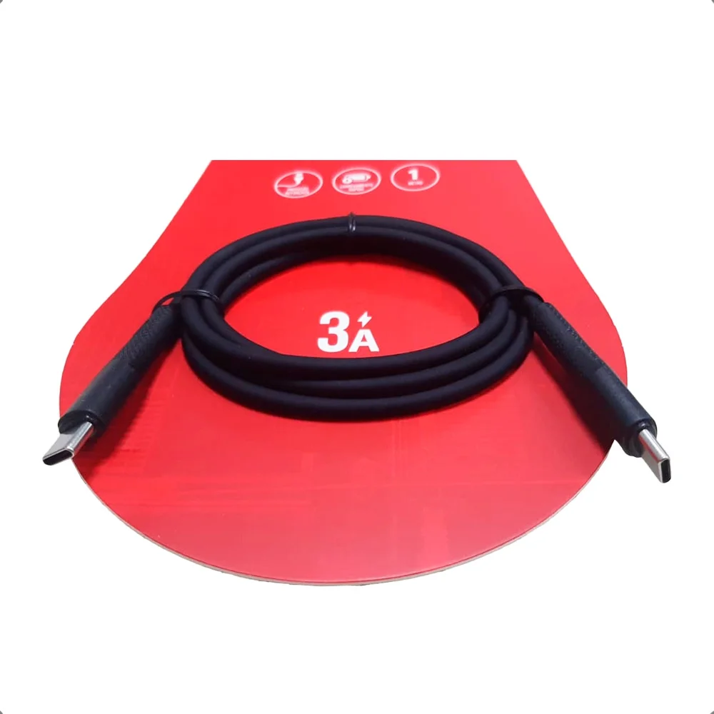 Imagem 3 de 5 do produto Cabo C3tech Usb Tipo-c 1m Cb-p300bk - Preto