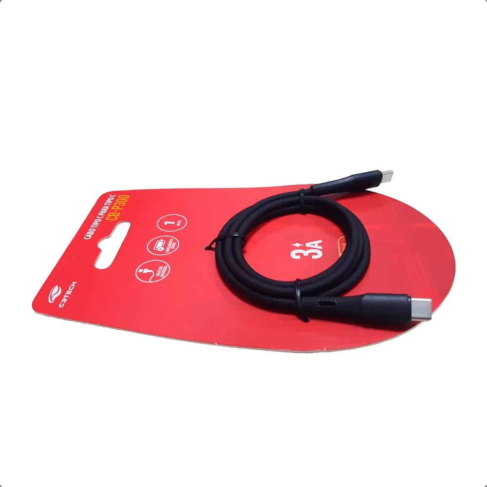 Imagem 5 de 5 do produto Cabo C3tech Usb Tipo-c 1m Cb-p300bk - Preto