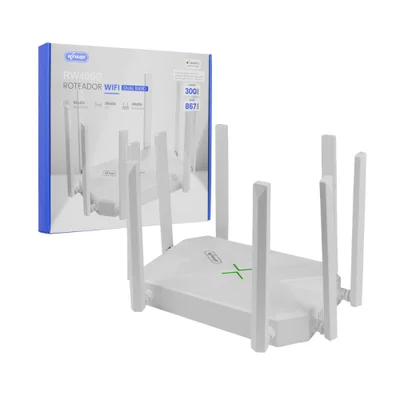 Roteador Wireless Dual Band 2.4ghz/5ghz, 4 Portas Ethernet 1200mbps, Fácil Instalação