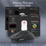 Mouse Gamer Sem Fio Attack Shark X6, 26000 Dpi, Paw3395, Tri-mode Com Dock Magnético, RGB, Preto
