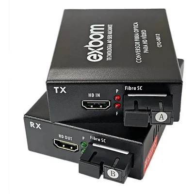 Extensor Ativo Conversor HDMI Via Fibra Optica 20km 1080p