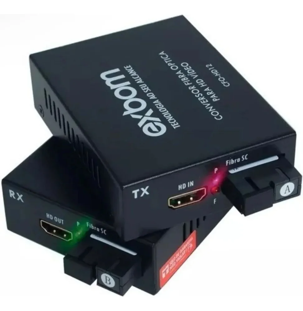 Imagem 3 de 4 do produto Extensor Ativo Conversor HDMI Via Fibra Optica 20km 1080p