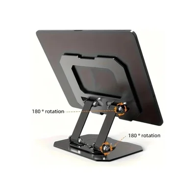 Suporte Para Tablet Em Aço Ajustável Antiderrapante Rotativa 360º — foto 3